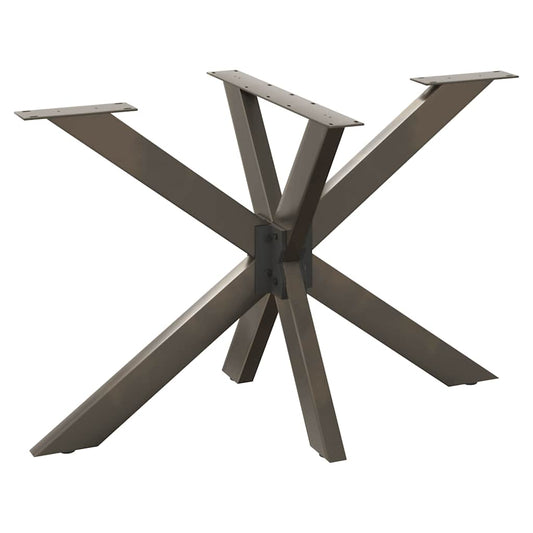 Eettafelpoot spider vorm 120x68x(72-73) cm staal naturel is nu te koop bij PeponiXL, paradijselijk wonen!