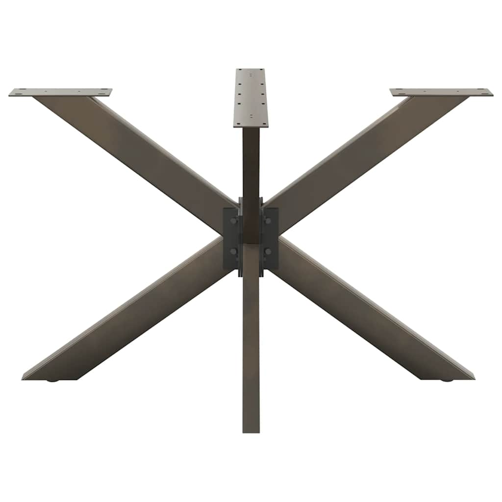 Eettafelpoot spider vorm 120x68x(72-73) cm staal naturel is nu te koop bij PeponiXL, paradijselijk wonen!
