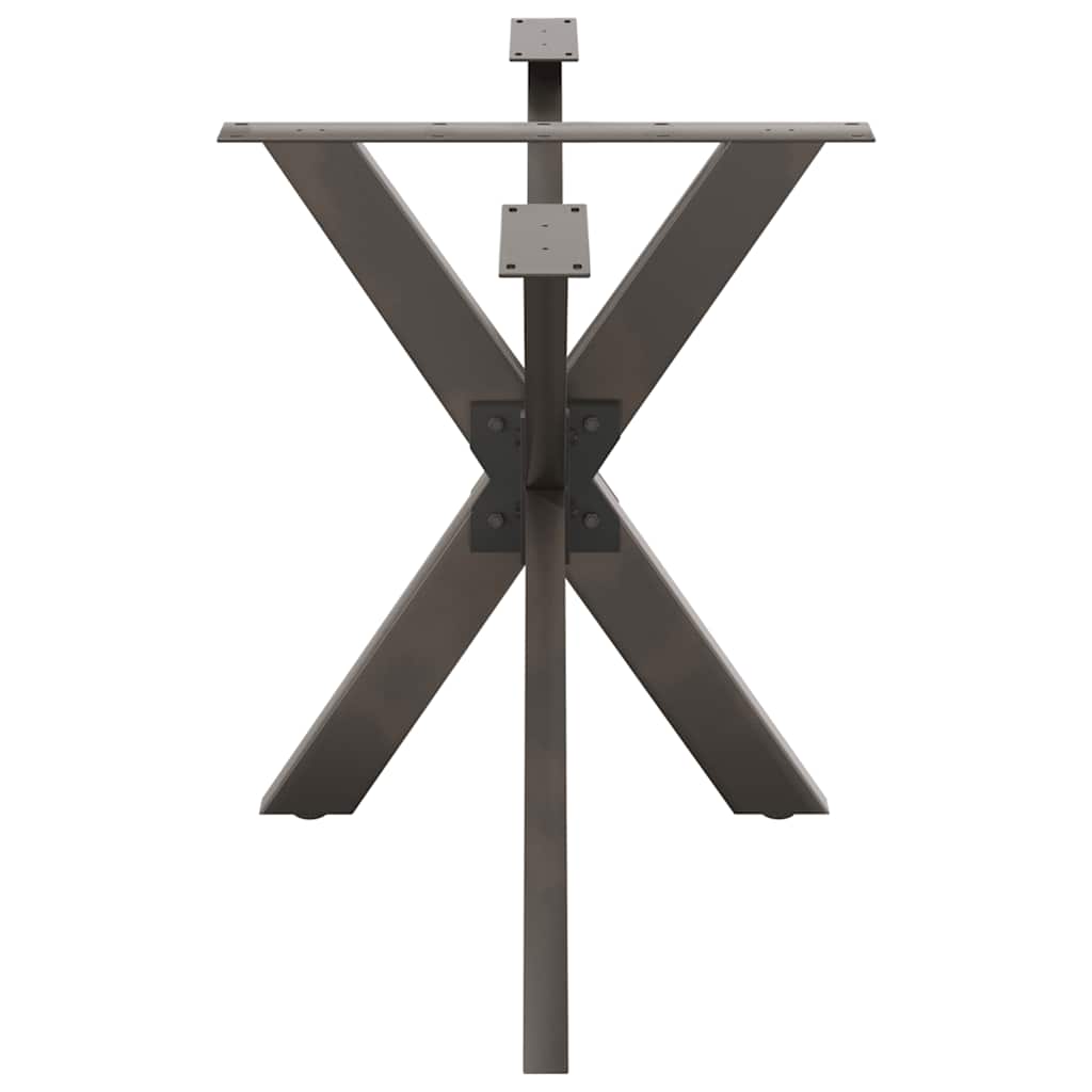 Eettafelpoot spider vorm 120x68x(72-73) cm staal naturel is nu te koop bij PeponiXL, paradijselijk wonen!