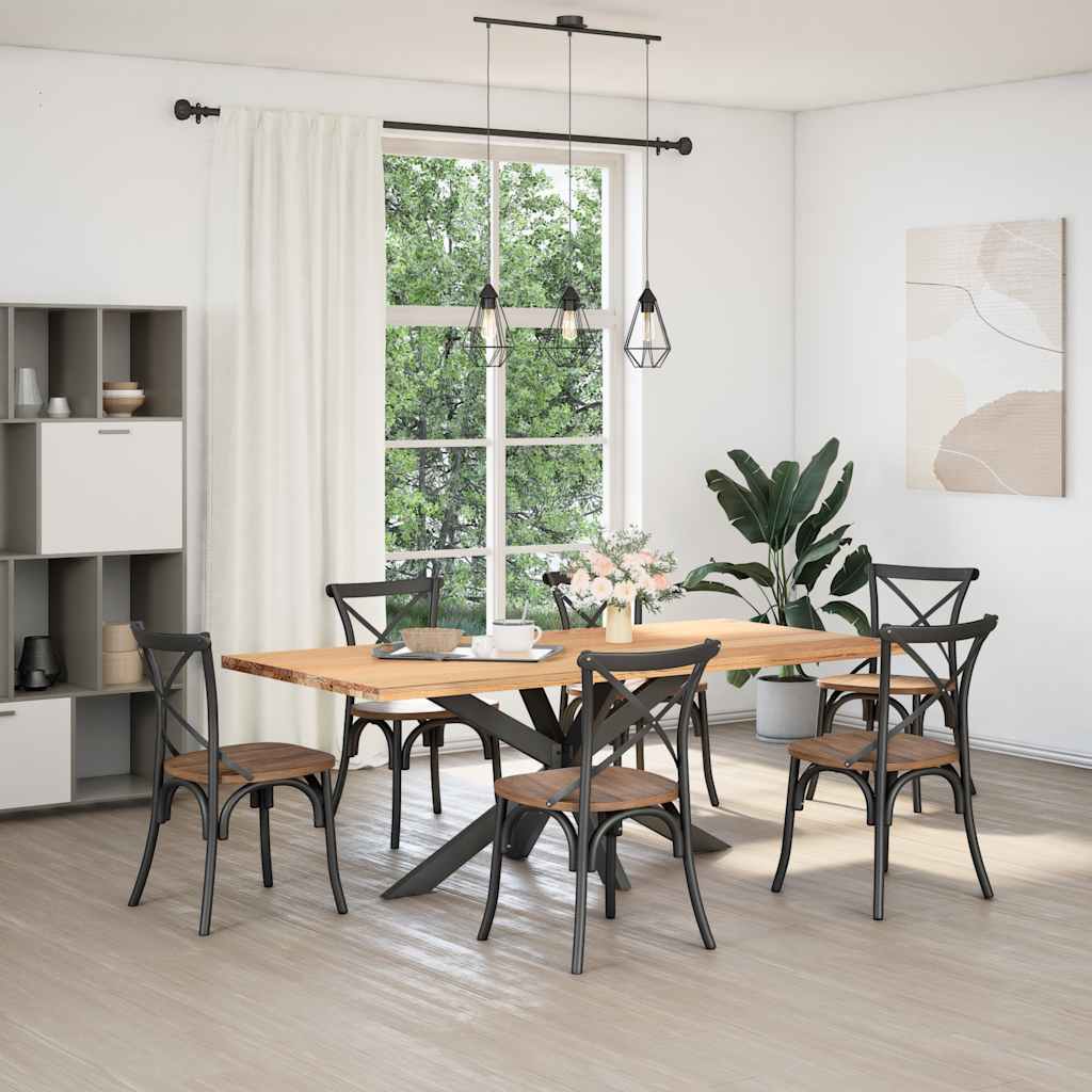 Eettafelpoot spider vorm 150x78x(72-73) cm staal antraciet is nu te koop bij PeponiXL, paradijselijk wonen!