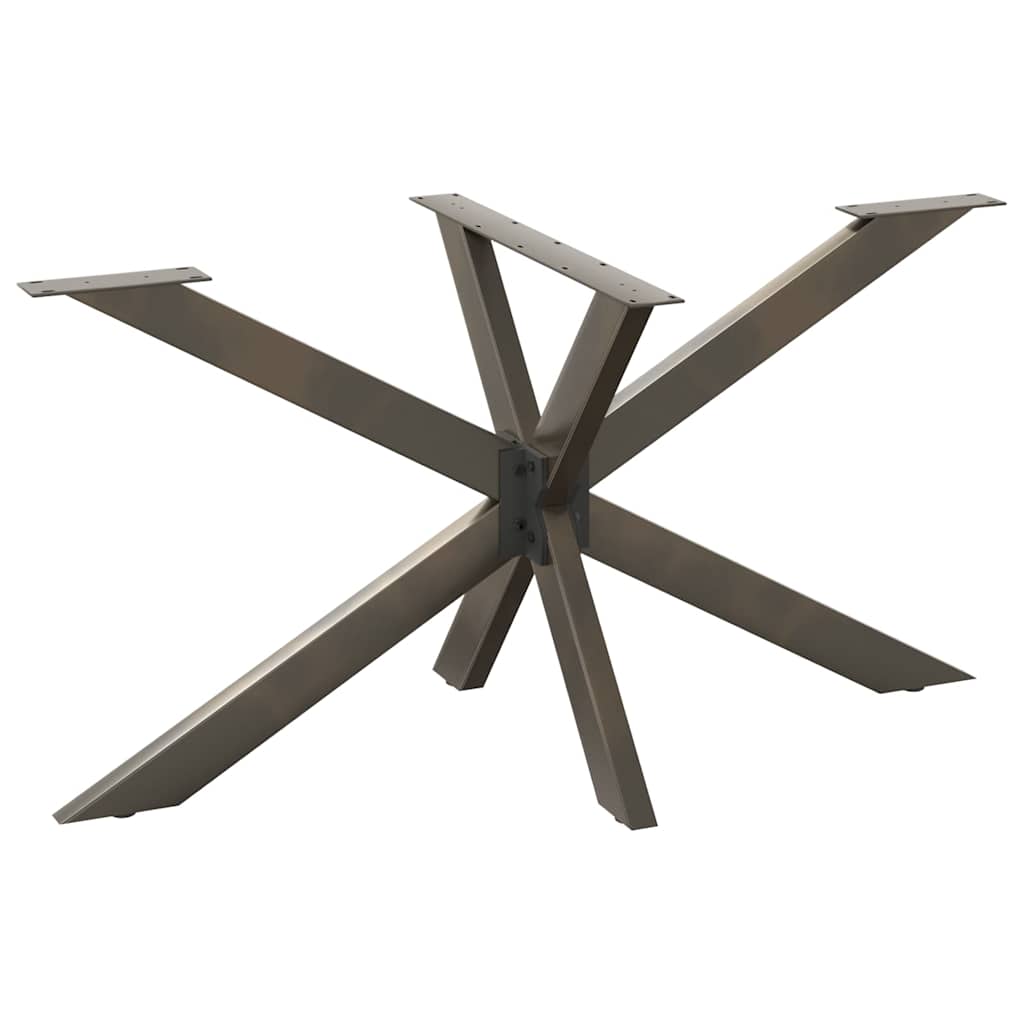 Eettafelpoot spider vorm 150x78x(72-73) cm staal naturel is nu te koop bij PeponiXL, paradijselijk wonen!