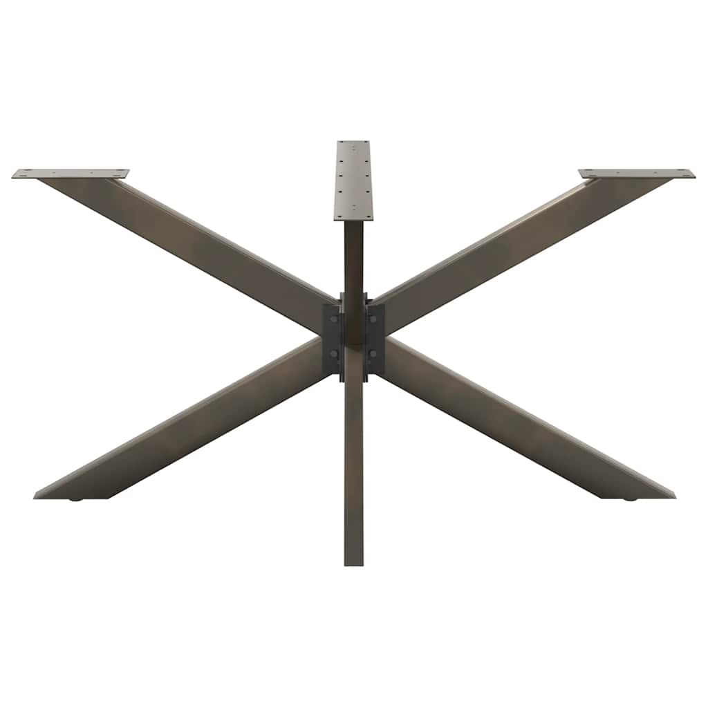 Eettafelpoot spider vorm 150x78x(72-73) cm staal naturel is nu te koop bij PeponiXL, paradijselijk wonen!