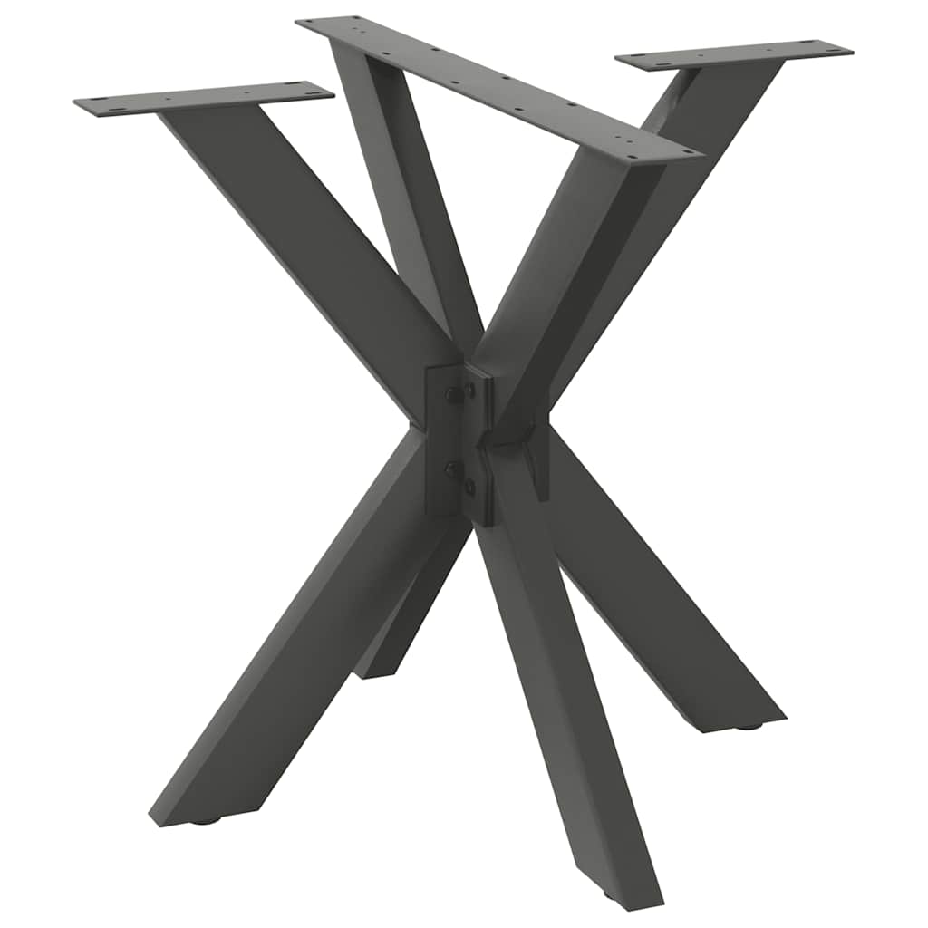 Eettafelpoot spider vorm 85x85x(72-73) cm staal antraciet is nu te koop bij PeponiXL, paradijselijk wonen!