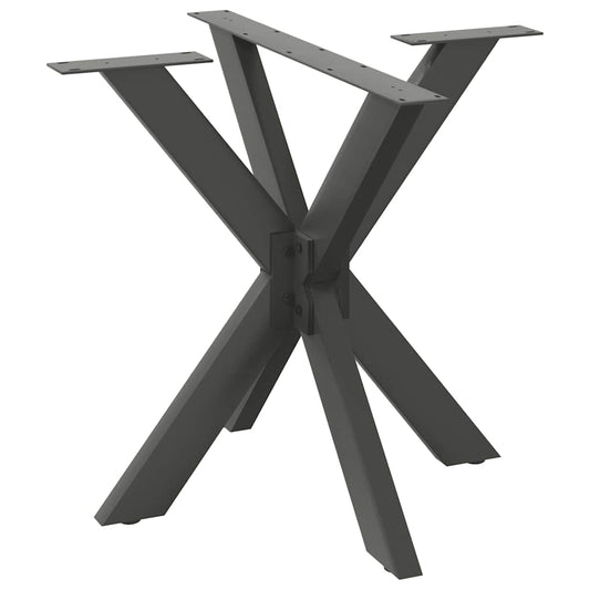 Eettafelpoot spider vorm 85x85x(72-73) cm staal antraciet is nu te koop bij PeponiXL, paradijselijk wonen!