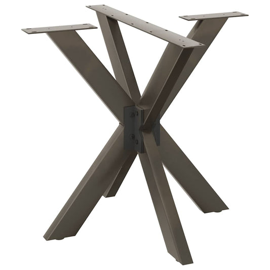 Eettafelpoot spider vorm 85x85x(72-73) cm staal naturel is nu te koop bij PeponiXL, paradijselijk wonen!