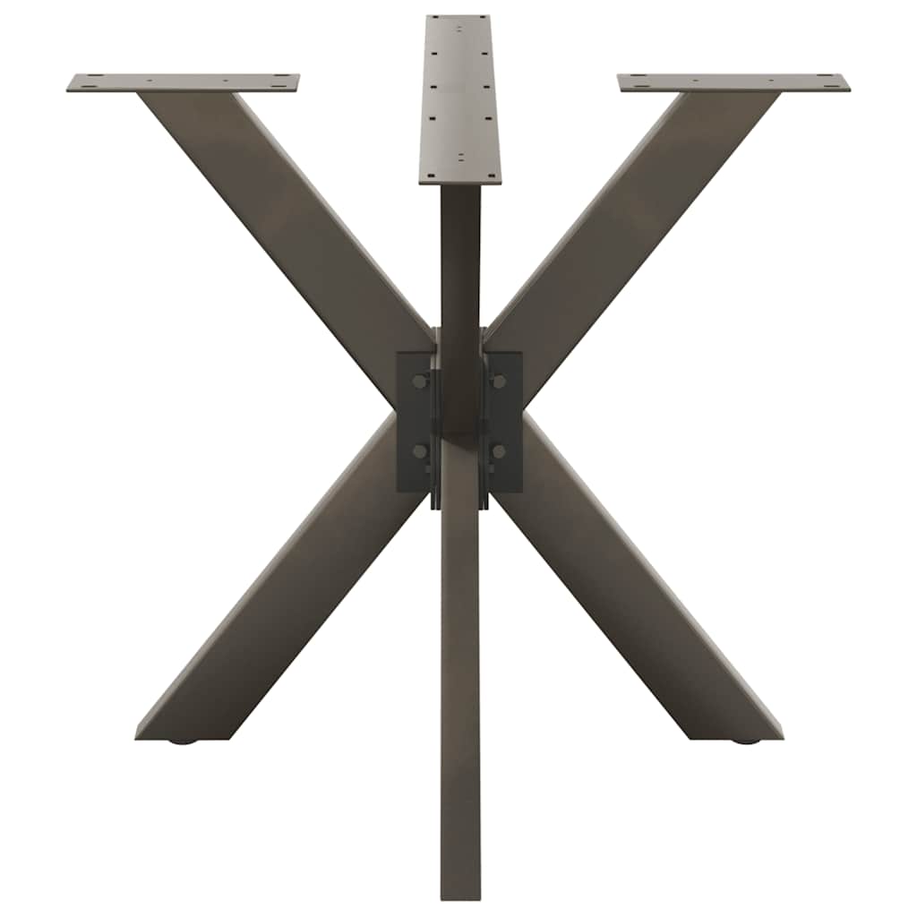 Eettafelpoot spider vorm 85x85x(72-73) cm staal naturel is nu te koop bij PeponiXL, paradijselijk wonen!