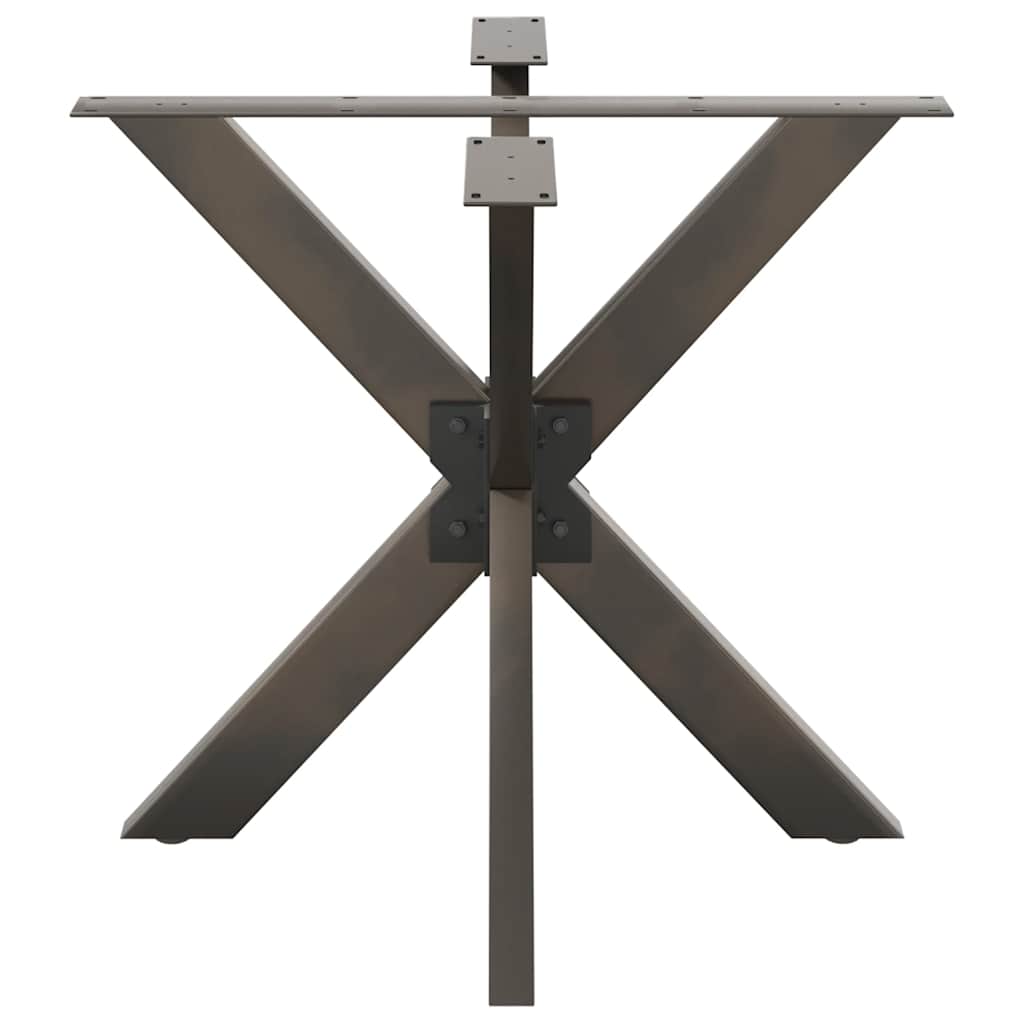 Eettafelpoot spider vorm 85x85x(72-73) cm staal naturel is nu te koop bij PeponiXL, paradijselijk wonen!