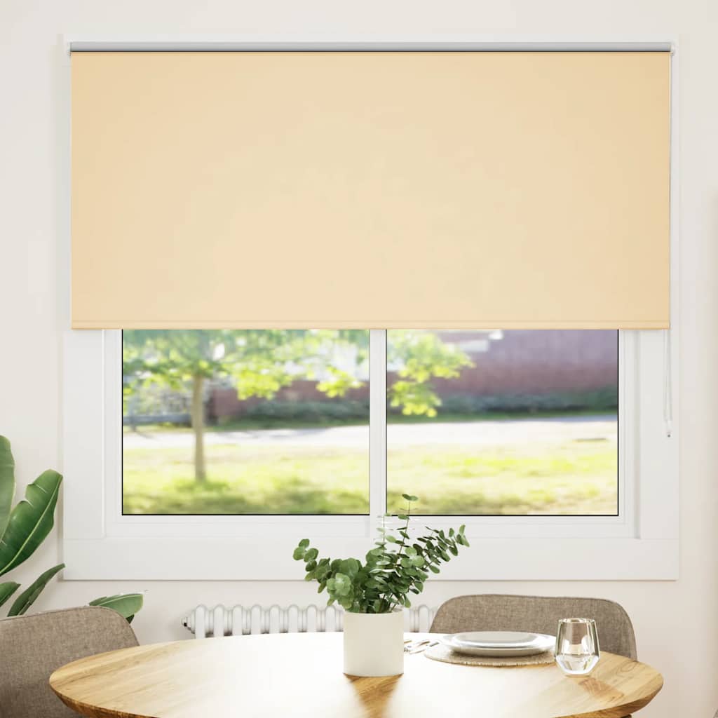 Rolgordijn verduisterend 155x130 cm stofbreedte 151,6 cm beige is nu te koop bij PeponiXL, paradijselijk wonen!
