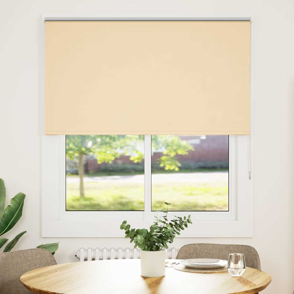 Rolgordijn verduisterend 135x150 cm stofbreedte 131,6 cm beige is nu te koop bij PeponiXL, paradijselijk wonen!
