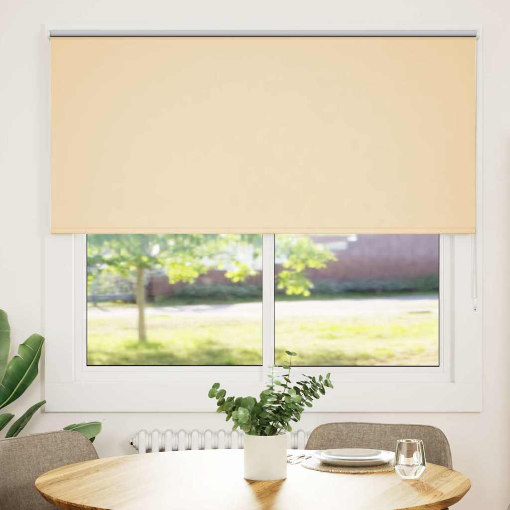 Rolgordijn verduisterend 145x150 cm stofbreedte 141,6 cm beige is nu te koop bij PeponiXL, paradijselijk wonen!