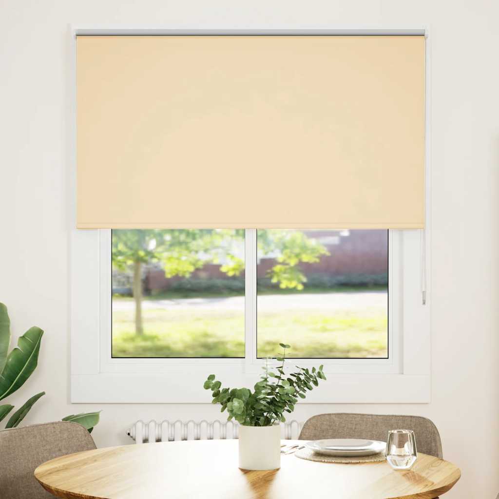 Rolgordijn verduisterend 130x175 cm stofbreedte 126,6 cm beige is nu te koop bij PeponiXL, paradijselijk wonen!
