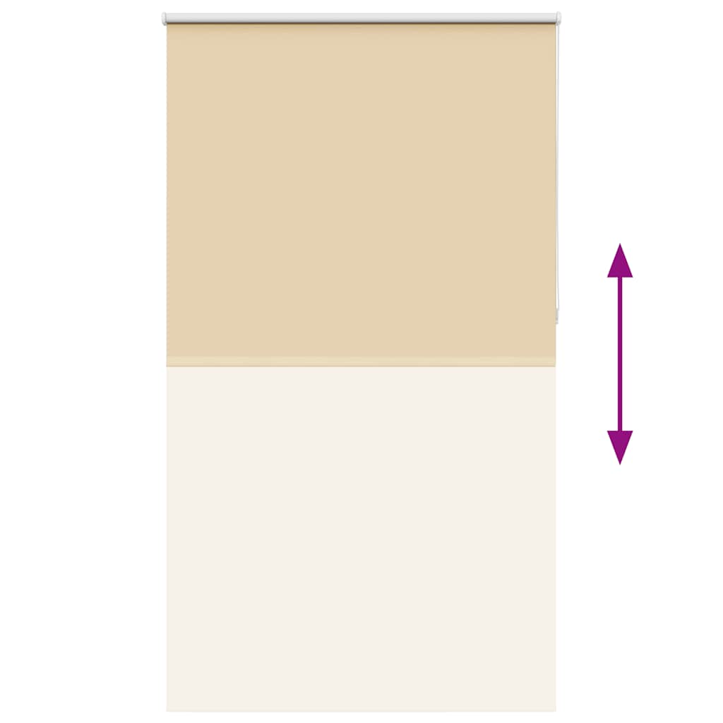 Rolgordijn verduisterend 125x210 cm stofbreedte 121,6 cm beige is nu te koop bij PeponiXL, paradijselijk wonen!
