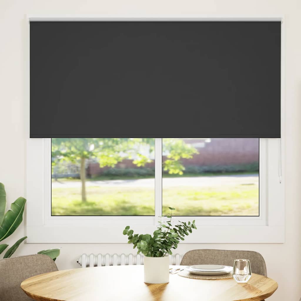 Rolgordijn verduisterend 165x130 cm stofbreedte 161,6 cm zwart is nu te koop bij PeponiXL, paradijselijk wonen!