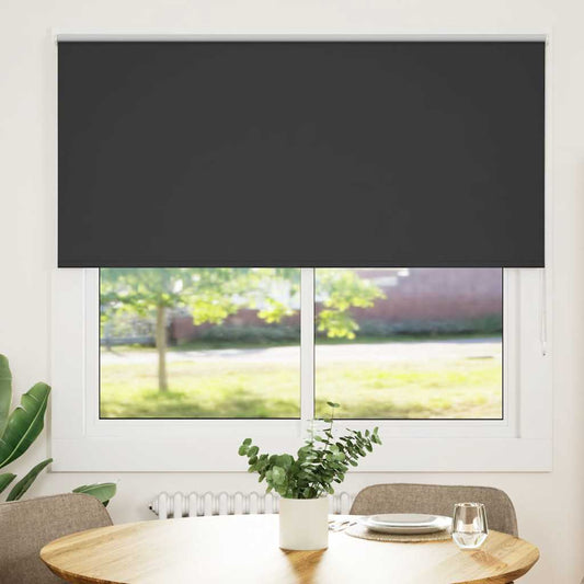 Rolgordijn verduisterend 145x150 cm stofbreedte 141,6 cm zwart is nu te koop bij PeponiXL, paradijselijk wonen!