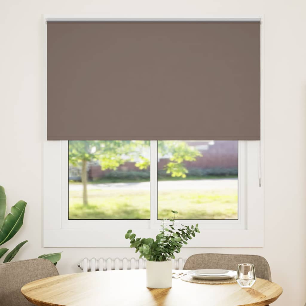 Rolgordijn verduisterend koffie 135x130 cm stofbreedte 131,6 cm is nu te koop bij PeponiXL, paradijselijk wonen!
