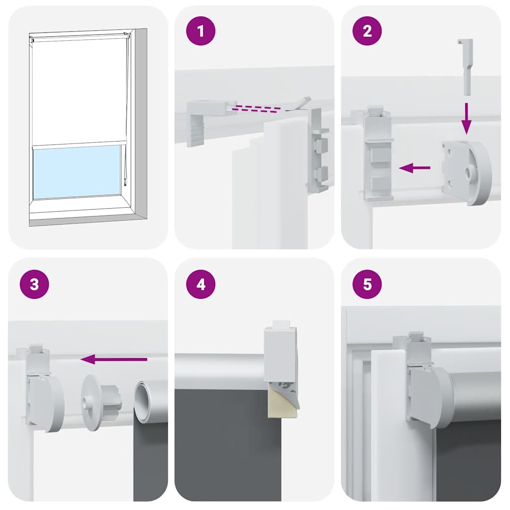 Rolgordijn verduisterend 155x130 cm stofbreedte 151,6 cm is nu te koop bij PeponiXL, paradijselijk wonen!