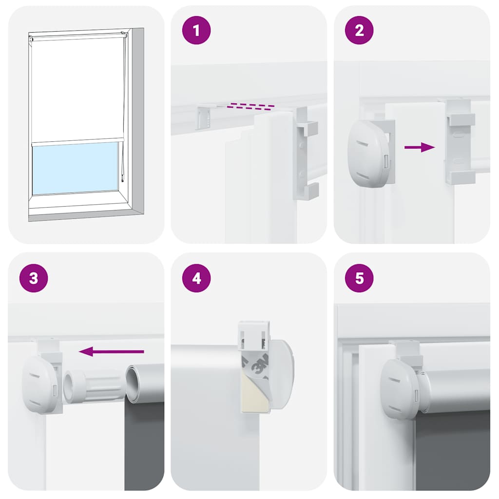 Rolgordijn verduisterend 75x210 cm stofbreedte 70,7cm polyester is nu te koop bij PeponiXL, paradijselijk wonen!