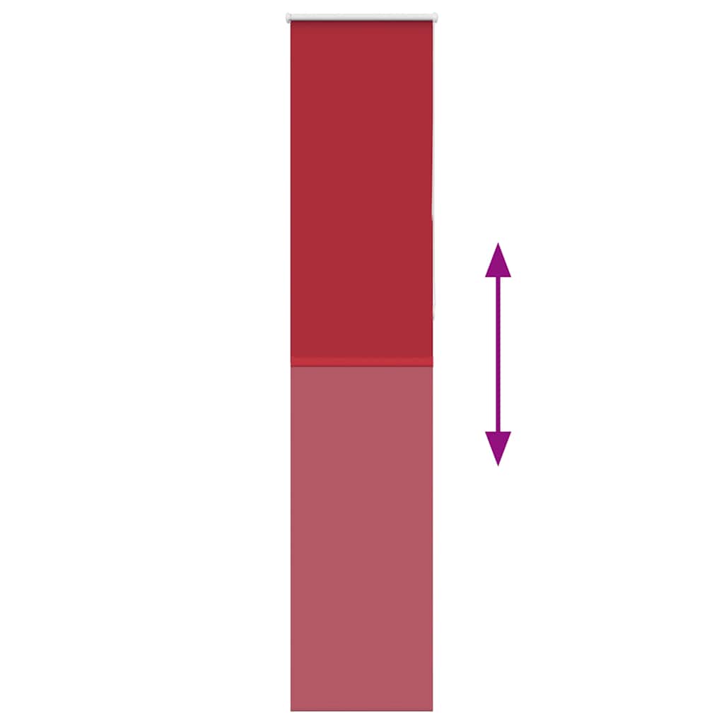 Rolgordijn 40x230 cm stof verduisterend rood Stofbreedte 35,7cm is nu te koop bij PeponiXL, paradijselijk wonen!