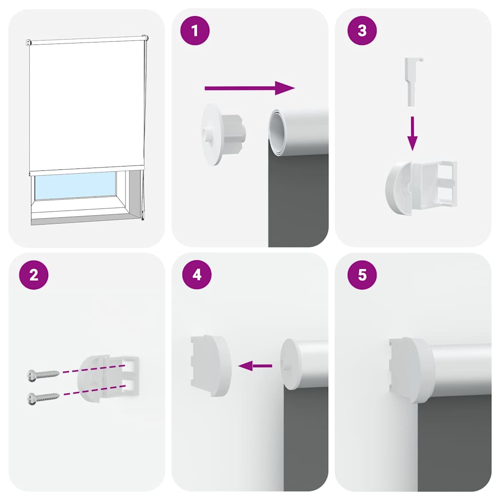 Rolgordijn verduisterend 140x130 cm stofbreedte 136,6 cm wit is nu te koop bij PeponiXL, paradijselijk wonen!