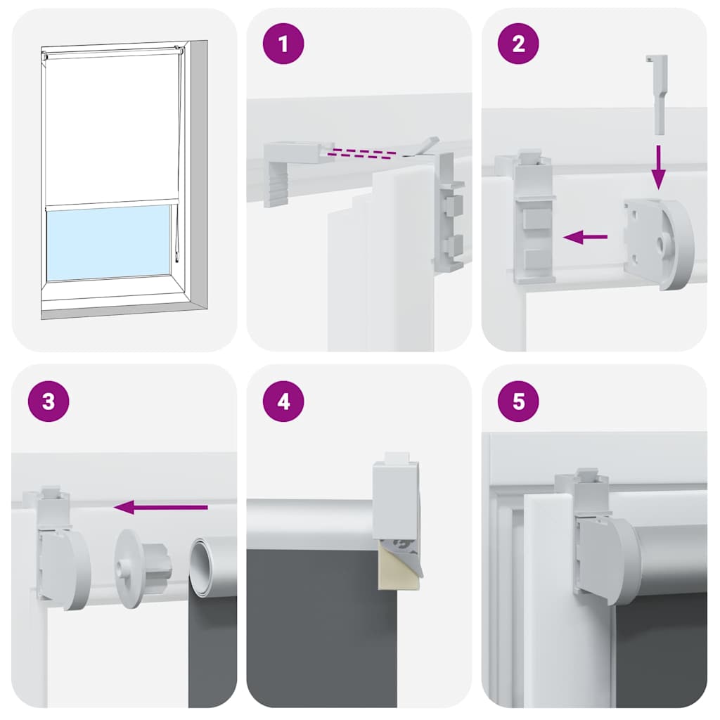 Rolgordijn verduisterend 140x150 cm stofbreedte 136,6 cm wit is nu te koop bij PeponiXL, paradijselijk wonen!