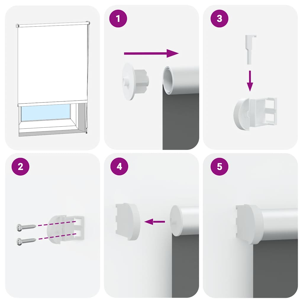 Rolgordijn verduisterend 140x230 cm stofbreedte 136,6 cm wit is nu te koop bij PeponiXL, paradijselijk wonen!