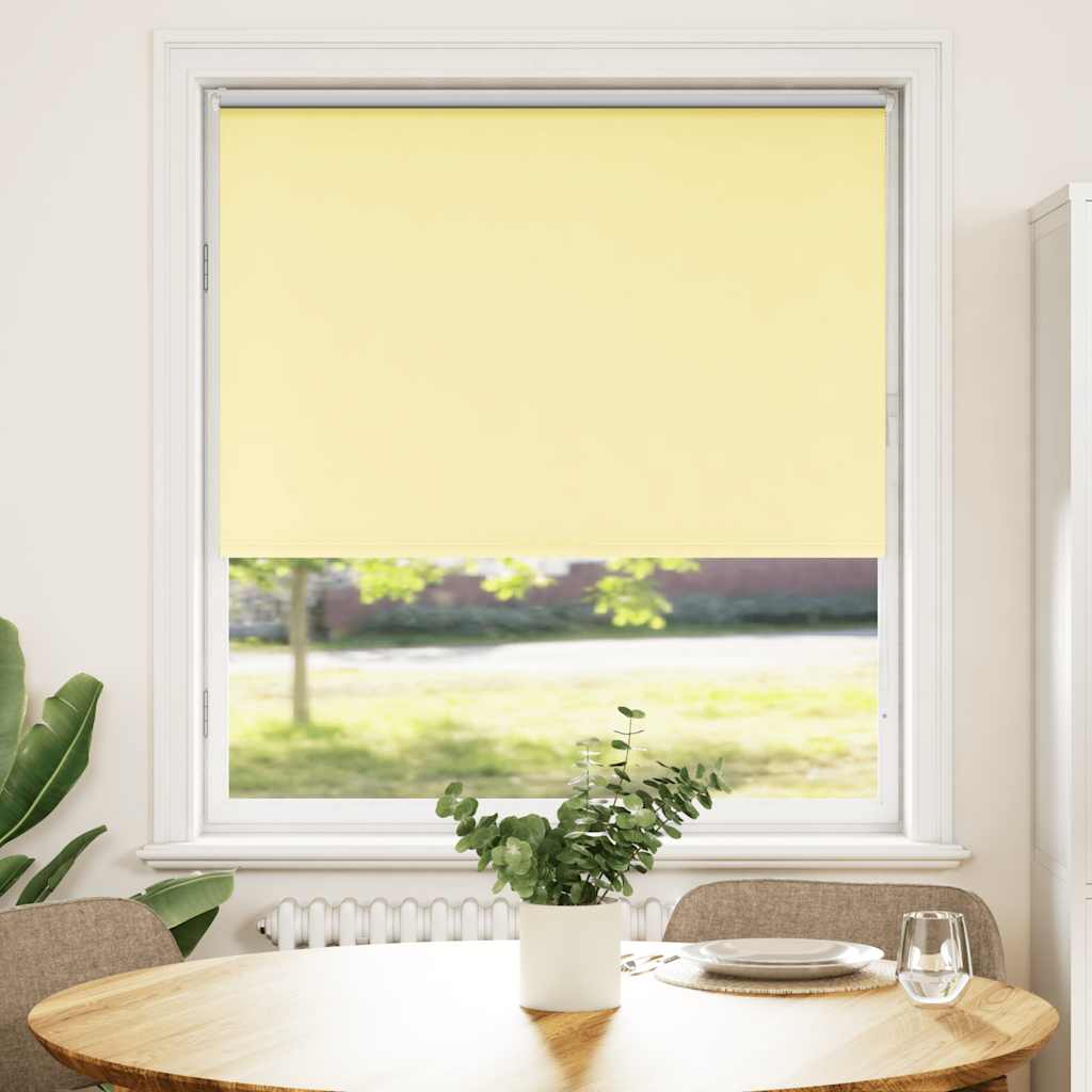 Rolgordijn 90x150 cm stofbreedte 85,7 cm verduisterend geel is nu te koop bij PeponiXL, paradijselijk wonen!