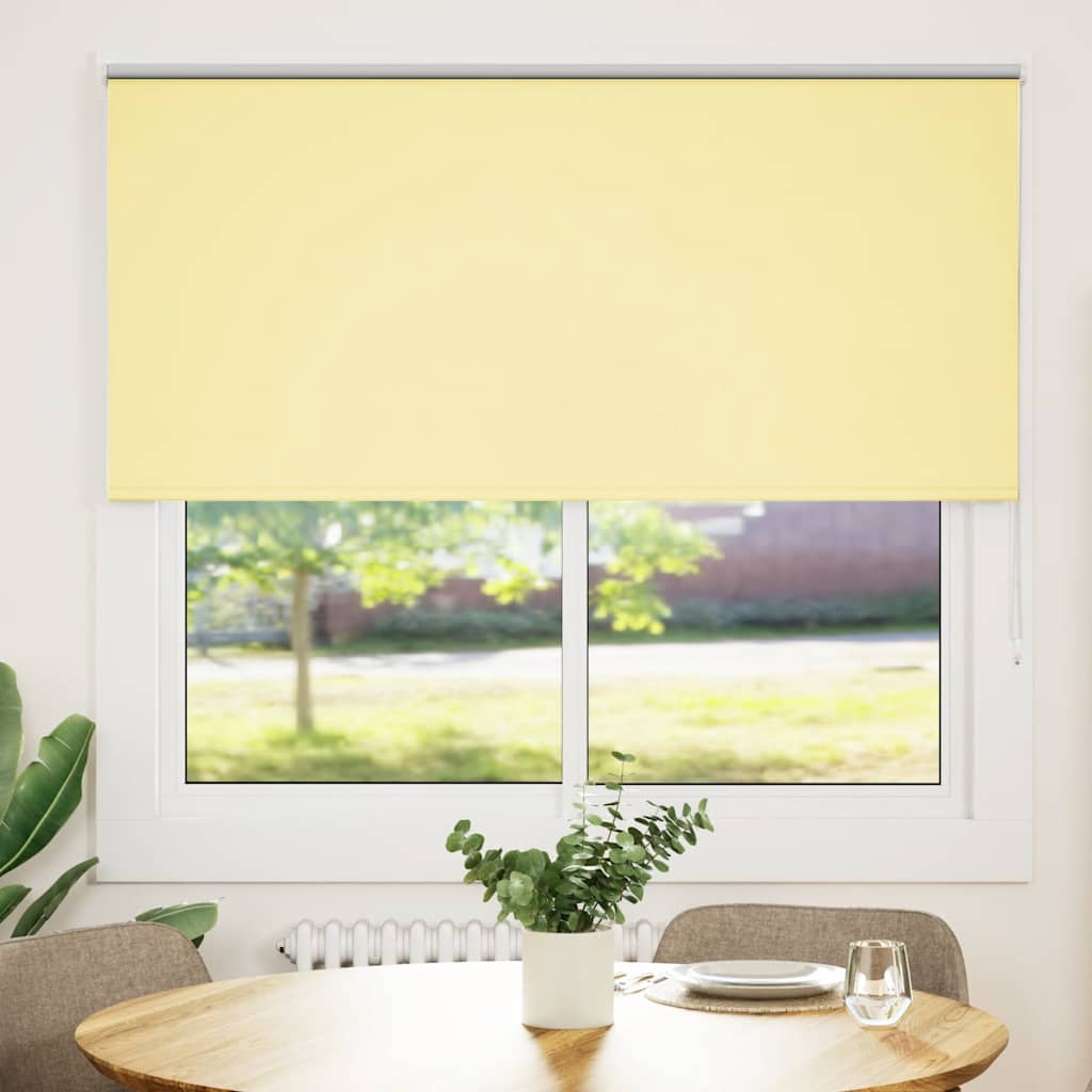 Rolgordijn verduisterend 155x150 cm stofbreedte 151,6 cm geel is nu te koop bij PeponiXL, paradijselijk wonen!