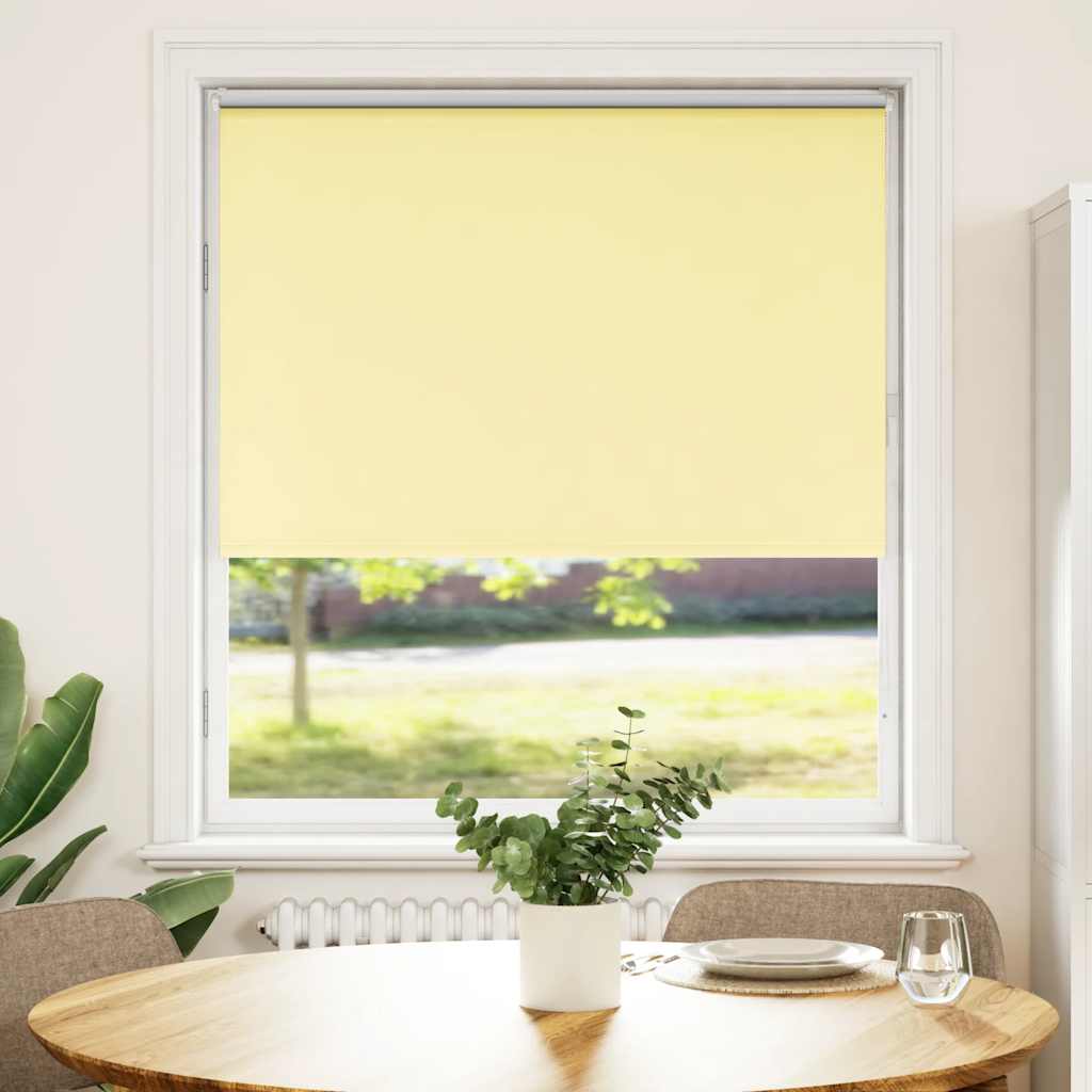Rolgordijn verduisterend 100x175 cm stofbreedte 95,7 cm geel is nu te koop bij PeponiXL, paradijselijk wonen!