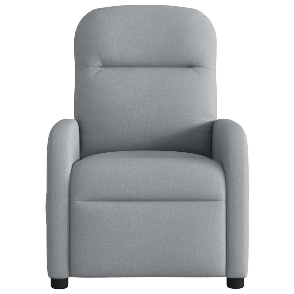 Fauteuil verstelbaar stof lichtgrijs is nu te koop bij PeponiXL, paradijselijk wonen!