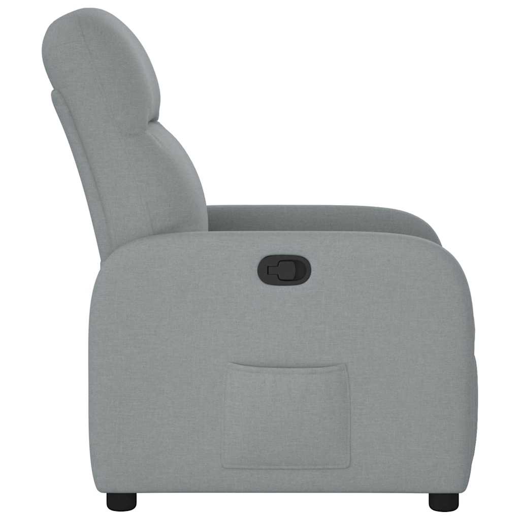 Fauteuil verstelbaar stof lichtgrijs is nu te koop bij PeponiXL, paradijselijk wonen!
