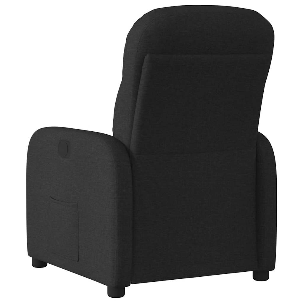 Fauteuil verstelbaar stof zwart is nu te koop bij PeponiXL, paradijselijk wonen!