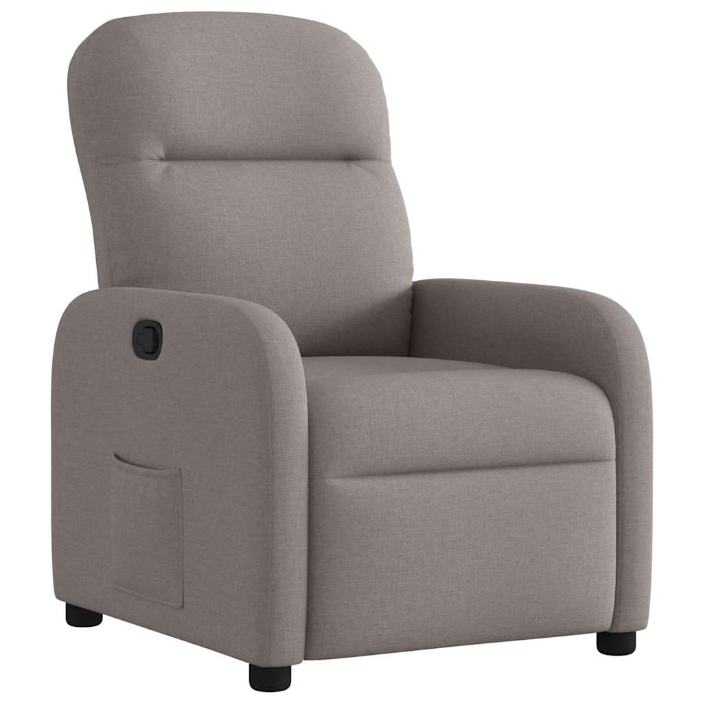 Fauteuil verstelbaar stof taupe is nu te koop bij PeponiXL, paradijselijk wonen!