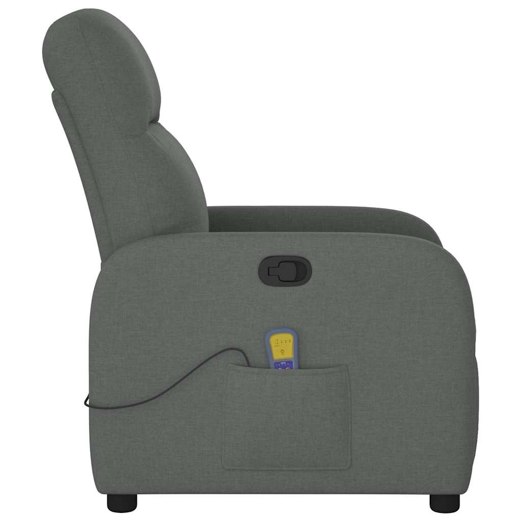 Massagestoel Donkergrijze Stof is nu te koop bij PeponiXL, paradijselijk wonen!