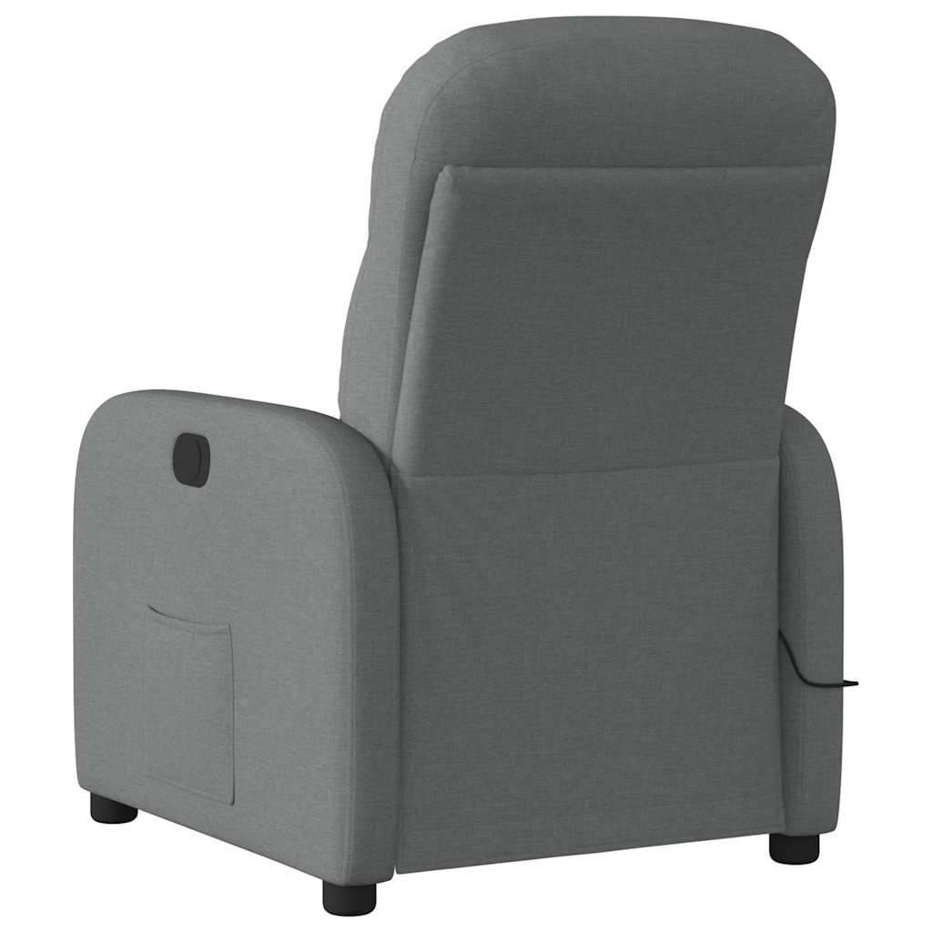 Massagestoel Donkergrijze Stof is nu te koop bij PeponiXL, paradijselijk wonen!