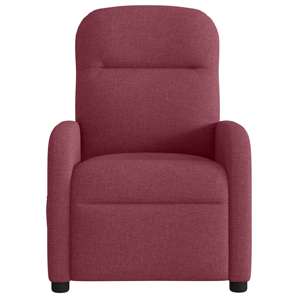 Massagestoel verstelbaar stof wijnrood is nu te koop bij PeponiXL, paradijselijk wonen!