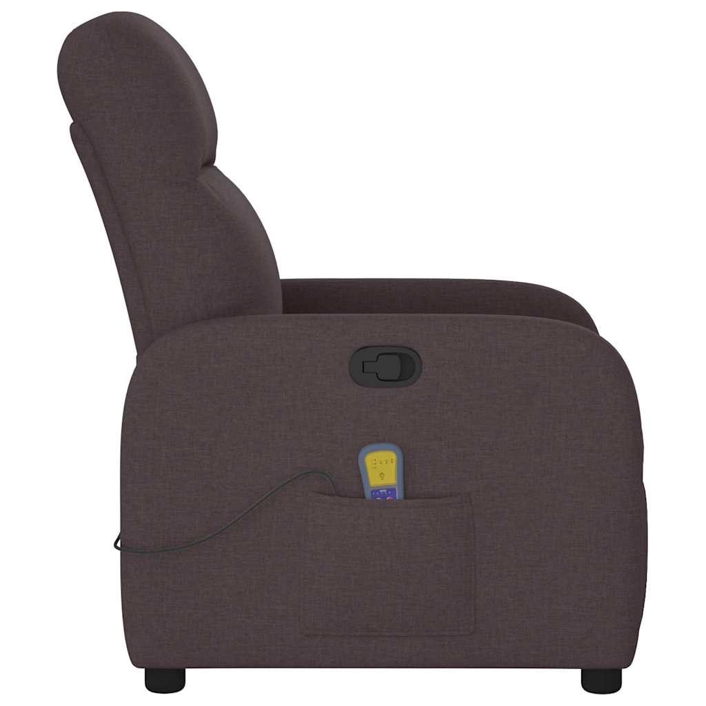 Massagestoel verstelbaar stof donkerbruin is nu te koop bij PeponiXL, paradijselijk wonen!