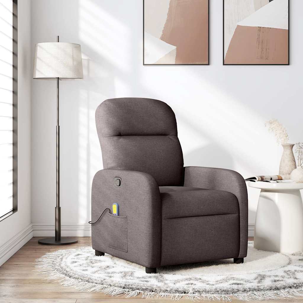 Massagestoel verstelbaar stof donkerbruin is nu te koop bij PeponiXL, paradijselijk wonen!