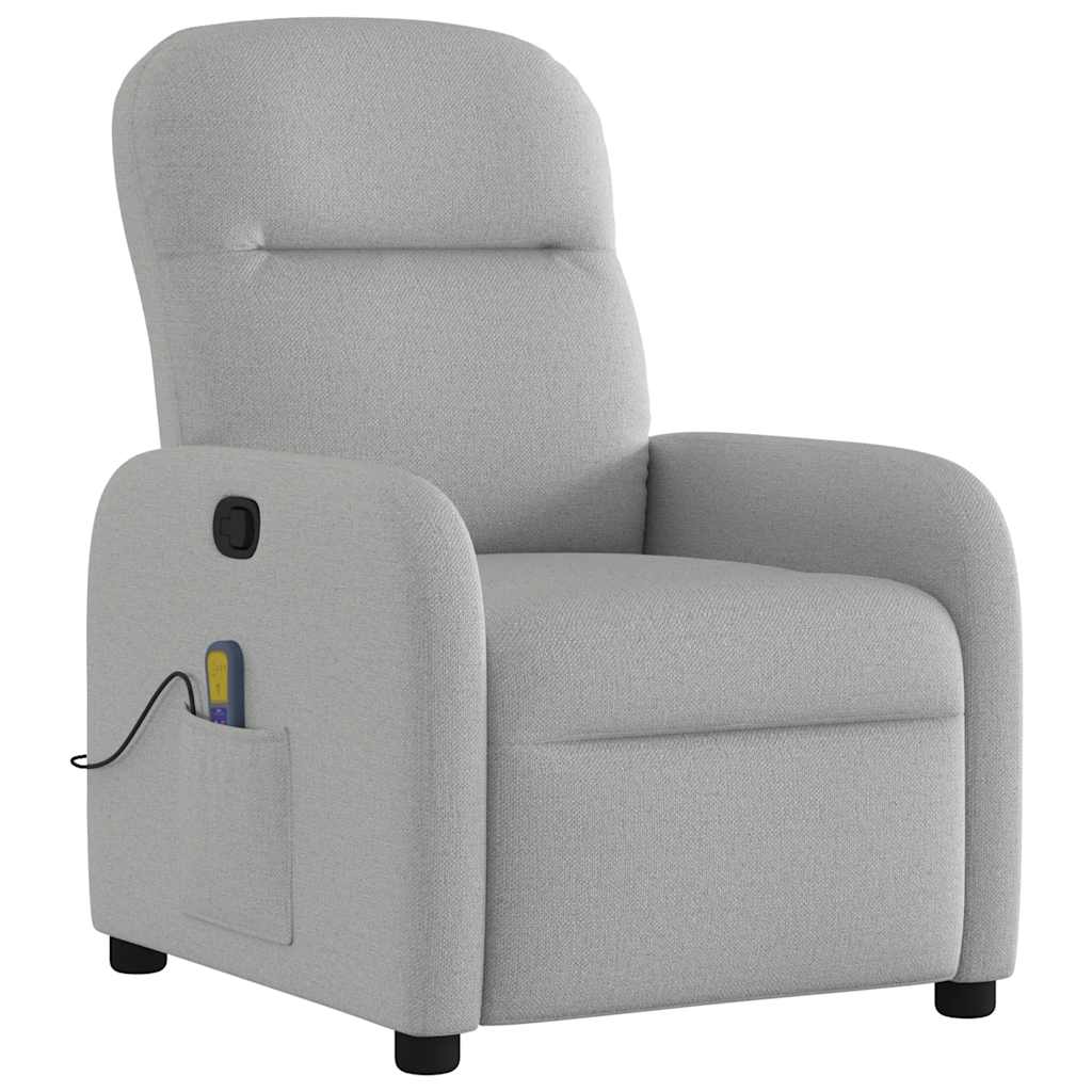 Massagestoel verstelbaar stof wolk grijs is nu te koop bij PeponiXL, paradijselijk wonen!