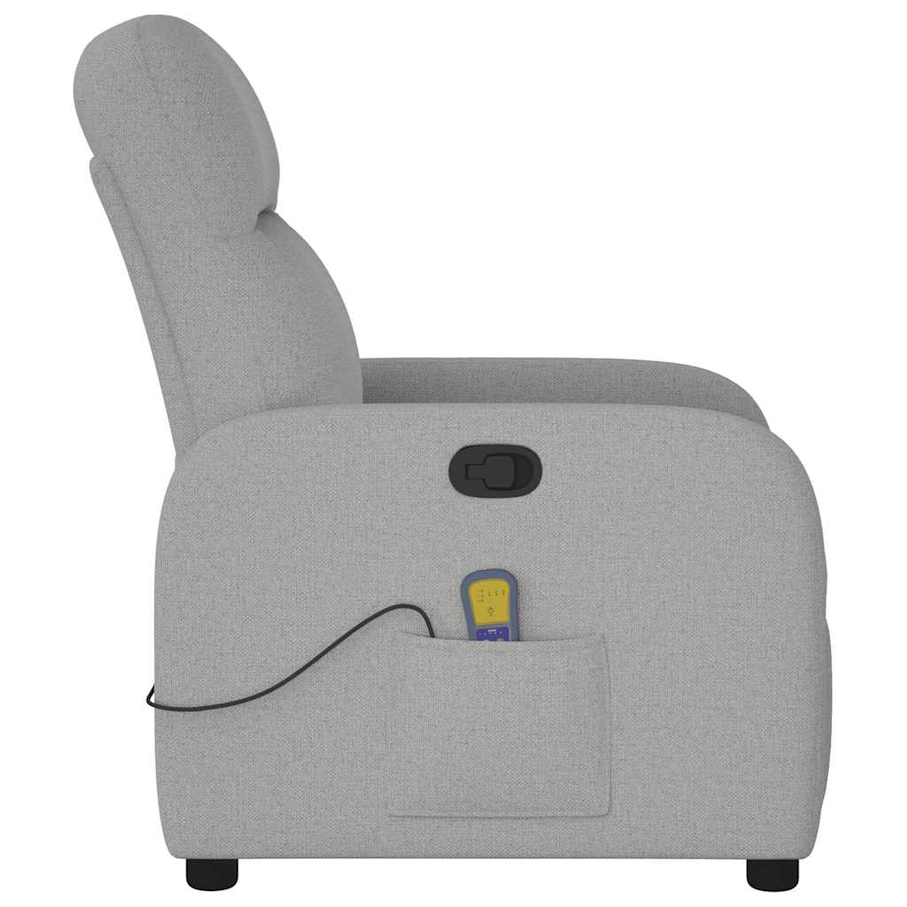 Massagestoel verstelbaar stof wolk grijs is nu te koop bij PeponiXL, paradijselijk wonen!