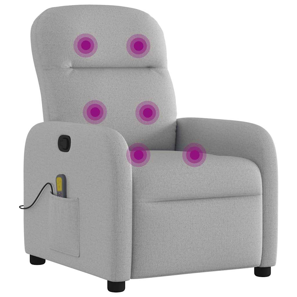 Massagestoel verstelbaar stof wolk grijs is nu te koop bij PeponiXL, paradijselijk wonen!