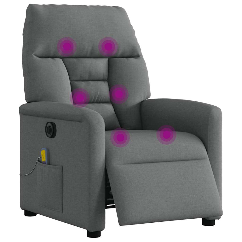 Fauteuil verstelbaar stof lichtgrijs is nu te koop bij PeponiXL, paradijselijk wonen!