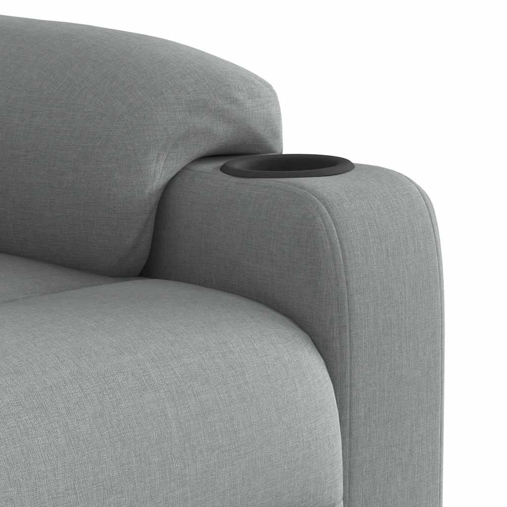Fauteuil verstelbaar stof lichtgrijs is nu te koop bij PeponiXL, paradijselijk wonen!