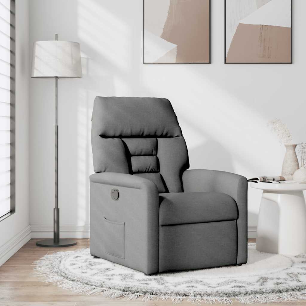 Relaxfauteuil Donkergrijze Stof is nu te koop bij PeponiXL, paradijselijk wonen!