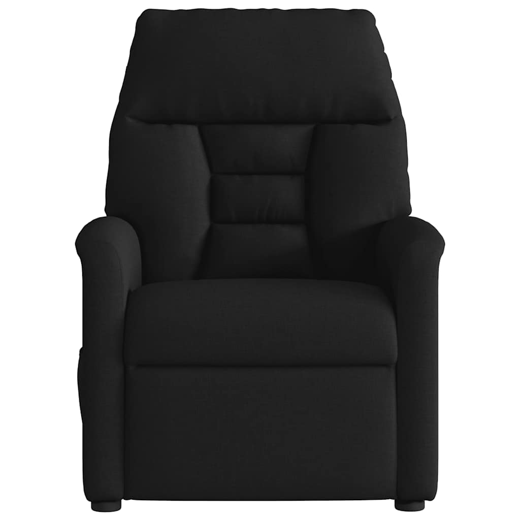 Fauteuil verstelbaar stof zwart is nu te koop bij PeponiXL, paradijselijk wonen!