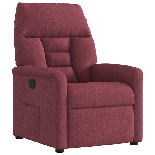 Fauteuil verstelbaar stof wijnrood is nu te koop bij PeponiXL, paradijselijk wonen!