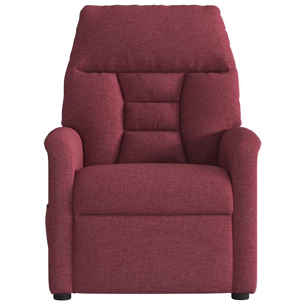 Fauteuil verstelbaar stof wijnrood is nu te koop bij PeponiXL, paradijselijk wonen!