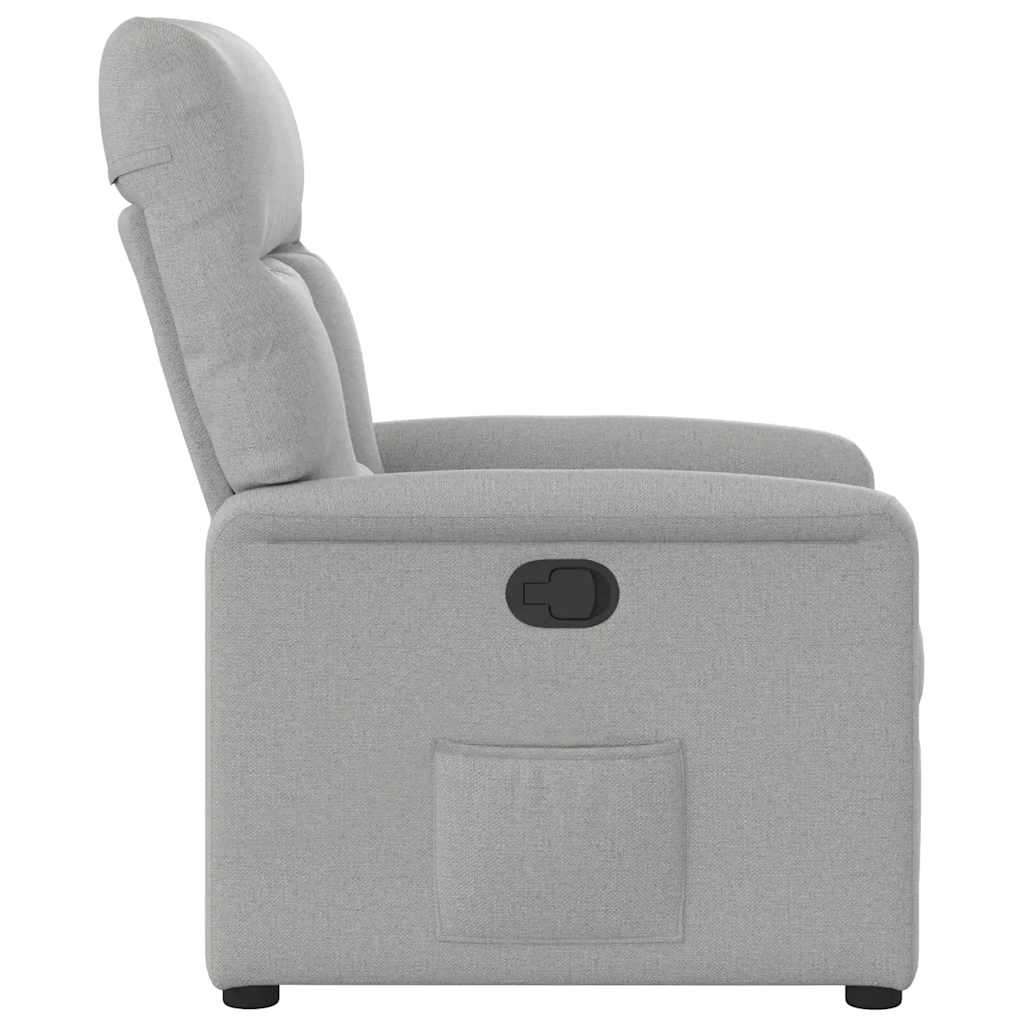 Fauteuil verstelbaar stof wolk grijs is nu te koop bij PeponiXL, paradijselijk wonen!