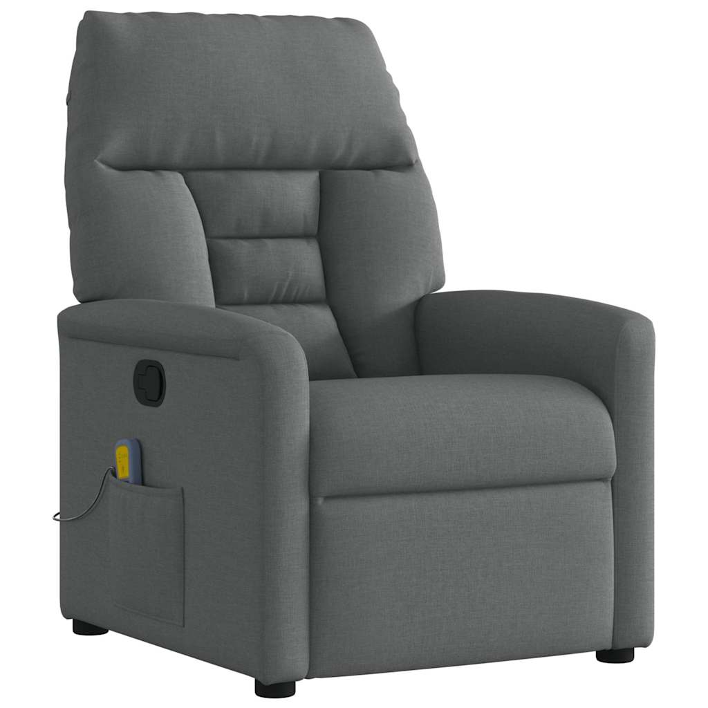 Massagestoel Donkergrijze Stof is nu te koop bij PeponiXL, paradijselijk wonen!