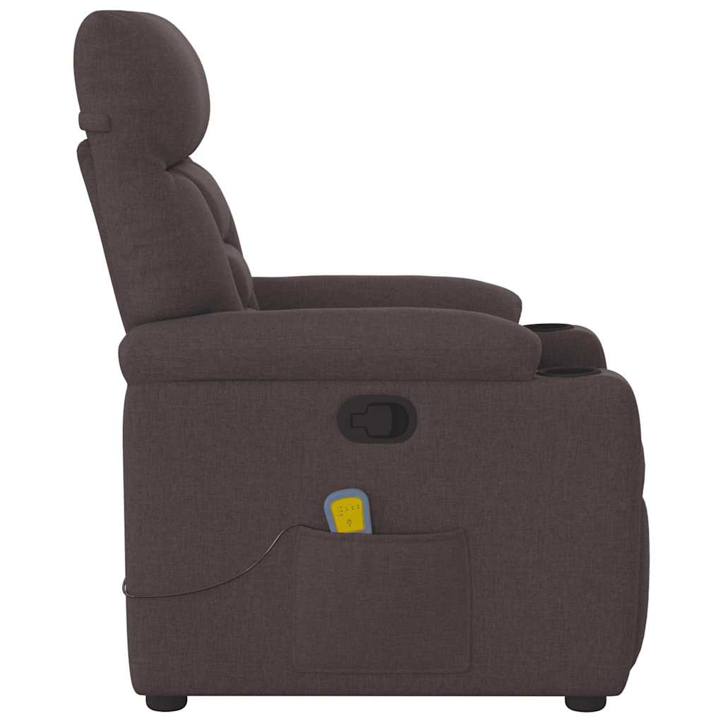 Massagestoel verstelbaar stof donkerbruin is nu te koop bij PeponiXL, paradijselijk wonen!