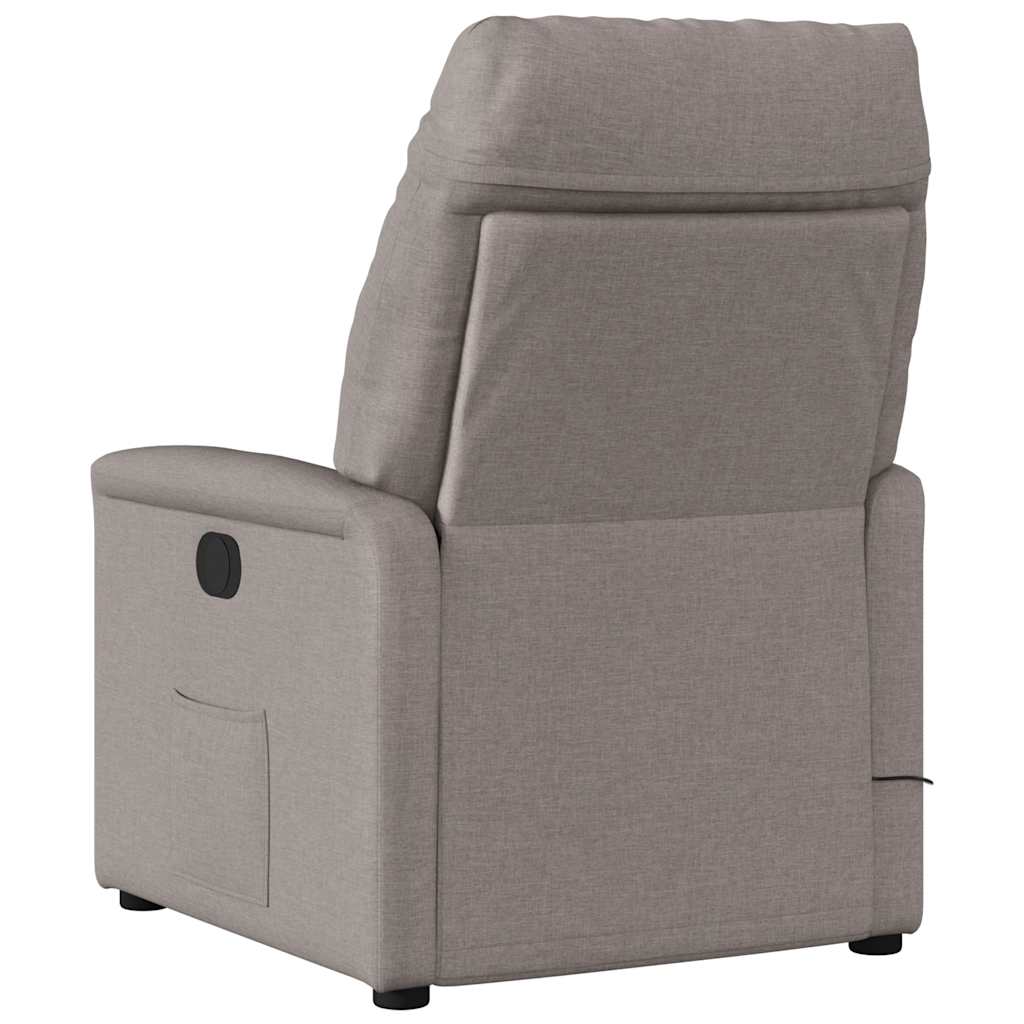 Massagestoel verstelbaar stof taupe is nu te koop bij PeponiXL, paradijselijk wonen!